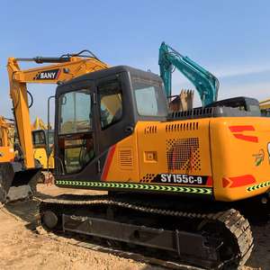 Excavadora Hidráulica de Orugas Usada SANY155C de 15 Toneladas, Mediana, con Bomba Sany y Motor Mitsubishi, con Inspección de Video - Product Image 6