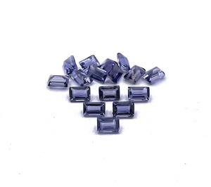 Lot de pierres précieuses naturelles en Iolite bleue taille baguette, 2*4-5*10 MM, avec jeu de couleurs pour la fabrication de bijoux - Product Image 5