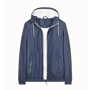 Qualité supérieure Conception personnalisée Vestes coupe-vent sur pied pour hommes Respirant Coupe-vent pour l'extérieur Tissu chaud et décontracté - Product Image 1