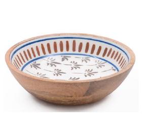 Bol de service en bois de forme ronde en bois pour la maison et la cuisine bols à salade/fruits bols à salade et fruits polyvalents décoratifs - Product Image 1