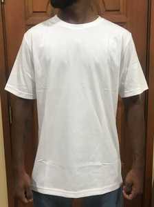 Camiseta de manga corta informal para hombre de talla grande al por mayor, Impresión de logotipo personalizado, poliéster liso, algodón, corte holgado, tejido vaquero - Product Image 4