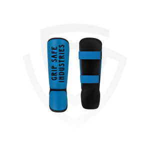 Espinilleras de Cuero con Logotipo Personalizado para Entrenamiento Deportivo, Protección Profesional para Boxeo, Muay Thai, Protectores de Empeine para Artes Marciales - Product Image 1