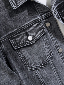 Veste en jean pour hommes dernière conception avec un jean de haute qualité en prix de gros veste fabriquée au Pakistan pour homme vente en gros - Product Image 6