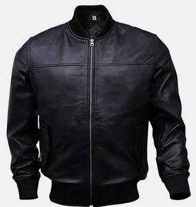 Chaqueta Bomber Negra para Hombre, Chaqueta Universitaria Informal de Béisbol, Piel de Cordero Suave, Corte Entallado, Ropa de Abrigo de Invierno Transpirable - Product Image 5