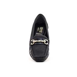 Noir WN4255 Moccasin Chunky Chaussures - Product Image 1