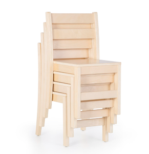 Sillas Apilables de Madera Maciza para Habitación de Huéspedes (Madera Dura S4S) - Product Image 2