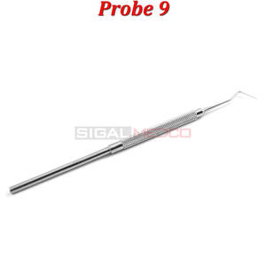Sonda #9 Sondas dentales profesionales Premium Acero inoxidable Ortodoncia Examen periodontal Dentistas Higienistas Dental - Product Image 2