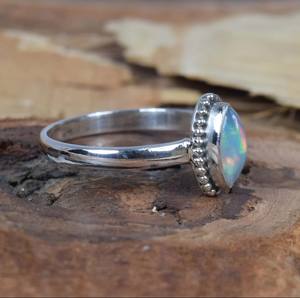 Étincelant Véritable Opale Éthiopienne Multi-Feu 3x9mm Marquise Forme Lunette Réglage Solide 925 Argent Sterling Classique Unisexe Fête - Product Image 2