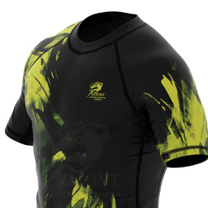Camisetas de compresión para gimnasio, MMA, BJJ, grappling, entrenamiento, alta elasticidad, absorción de humedad, ropa superior. - Product Image 5