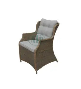 Galvanized Steel powder coating Outdoor Furniture Seat Rattan Dining Chairs Modern Design Viet Nam