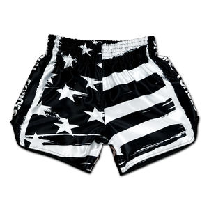 กางเกงขาสั้นมวยผู้ชายสำหรับ MMA และมวยไทยขาสั้นระบายอากาศน้ำหนักเบามีลายพิมพ์ดีไซน์และไซส์ตามสั่ง - Product Image 1
