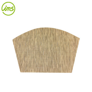 Manteles Individuales de tejido sólido, conjunto de 2 manteles individuales impermeables color marrón - Product Image 6