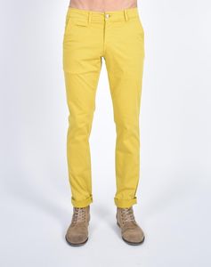 Gran oferta 2024, ropa de calle personalizada a la moda para exteriores, recién llegado, ropa de oficina, Pantalones chinos amarillos, Pantalones chinos para hombres para niños - Product Image 1