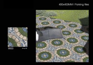 Dalles de Céramique Extérieures Haute Résistance Finition Mate 40x40cm 400x400mm – Solution de Revêtement pour Allées, Garages et Parkings Ouverts - Product Image 4
