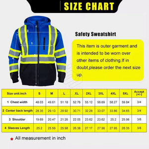 Sweat à capuche de sécurité respirant et imperméable de haute qualité à prix abordable, en coton durable, haute visibilité, pour la vente en ligne - Product Image 6