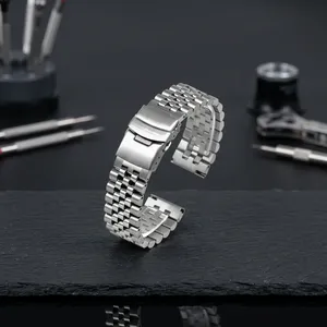Luxury Unisex GD041 Stainless Steel Smartwatch Band Stainless Steel Buckle Soft Adjustable Watch <b>Strap</b> Watch Bands Watch Part - Product Image 5