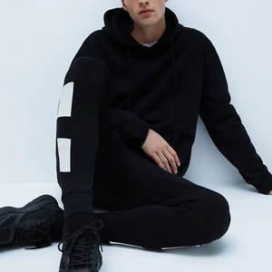 Venta al por mayor de los hombres de invierno ácido lavado chándales de alta calidad de gran tamaño personalizado cremallera completa 100% algodón Streetwear Flare Leggings - Product Image 6