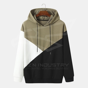 Sweat à capuche vieilli de fabricant pakistanais de taille régulière pour hommes industrie tendance produit de base coton mélangé pulls à capuche - Product Image 1