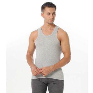 Wholesale High Quality 100% Cotton Men's Gym Tank Tops Casual Fitness <b>Bodybuilding</b> <b>Vest</b> Breathable High Quality Tank Tops - Product Image 1