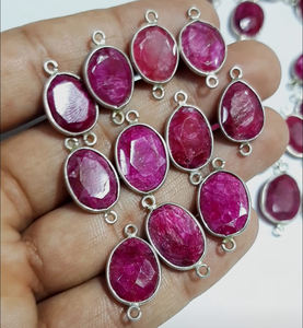 ขั้วต่อห่วงคู่อัญมณีทรงไข่สีเหลืองมะนาวสำหรับฤดูร้อน - Product Image 2