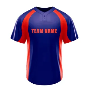 เสื้อซอฟต์บอลเสื้อกีฬาเบสบอลระบายอากาศเสื้อกีฬาผ้าโพลีเอสเตอร์แบบระเหิด100% ล่าสุด - Product Image 1