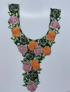 Majestuoso cuello de tela de red con elegante bordado de lentejuelas para vestido indio Sari Kurti y sastrería de blusa - Product Image 3