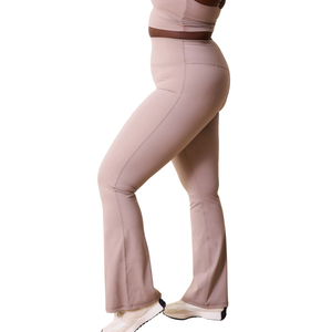 Ensemble de yoga de compression grande taille avec tissu de compression extensible à taille haute, vêtements de sport de soutien pour l'entraînement en salle de sport, vêtements de sport pour femmes - Product Image 6
