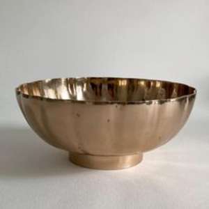 Elegant brass serving bowl with <b>royal</b> design finished for high-end event <b>catering</b> and luxury home celebrations - Product Image 6