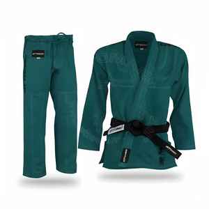Kimono de Jiu Jitsu Color Verde Azulado en Oferta, con Logotipo Personalizado, Kimono BJJ con Color Personalizado, Conjunto de Jiu Jitsu, Uniforme Profesional de Jiu Jitsu - Product Image 1