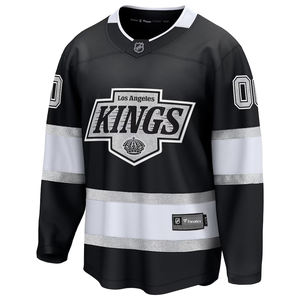 Jersey de hockey personalizado negro y plateado para hombres, ropa deportiva ligera de manga larga con retazos, cómoda, transpirable, atlética - Product Image 2