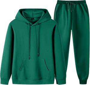 Sudaderas con capucha unisex transpirables, chándal, conjunto de suéter de 2 piezas de invierno para hombres y mujeres de talla grande - Product Image 6
