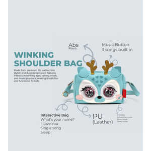 Mochila Infantil TYKLE Winking Elf con Ojos Interactivos de Ciervo, Modo de Conversación y Reproducción de Música - Product Image 2