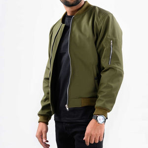 Blouson d'aviateur d'hiver pour hommes avec service OEM meilleure vente nouvelle veste imperméable et respirante personnalisée avec décoration de poches motif uni - Product Image 1