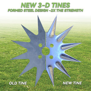 อุปกรณ์เสริม RCM ATV เครื่องเจาะดินแบบลากจูงหลังเครื่องเติมอากาศแบบแหลมพร้อมกระดุมเหล็กชุบสังกะสี - Product Image 5