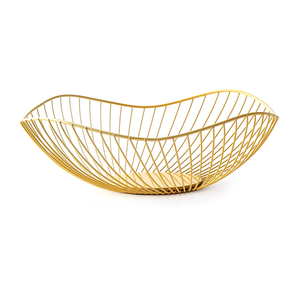 European Style Metal and Jute Fruit & <b>Vegetable</b> <b>Storage</b> <b>Basket</b> with Hanging Banana Hanger for Home Use - Product Image 4