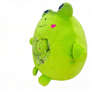 ตุ๊กตาหมีโดนัทสีน้ำตาลน่ารักแบบกำหนดเอง พร้อมหมวกเอลฟ์ลายทาง สำหรับตกแต่งห้องเด็ก - Product Image 4