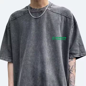 Best Selling 100% Cotton O-Neck Men's T-shirt Loose Fit <b>Blank</b> Design Anti-Wrinkle Breathable Light <b>Weight</b> High Quality - Product Image 1