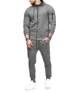 Ropa Deportiva al por Mayor, Conjuntos Deportivos para Gimnasio, Chándales Personalizados para Hombre, Sudadera con Capucha y Cremallera Completa, Chándal Deportivo para Hombre - Product Image 1