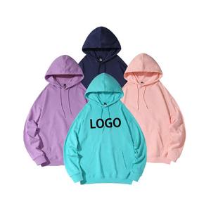 Pull à capuche surdimensionné en coton mélangé pour hommes Impression OEM Service Custom Made Full Pullover 3d Woven Fabric Winter Men Hooded - Product Image 1