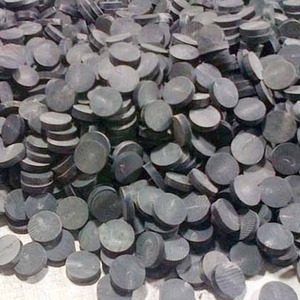 Cuerno de búfalo crudo natural, botones en blanco, patrón redondo, estilo plano - Product Image 6