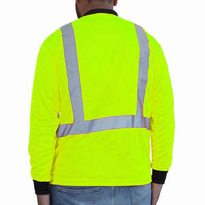 Chemise de travail réfléchissante légère pour chemises pour hommes du personnel d'entrepôt et de maintenance - Product Image 2