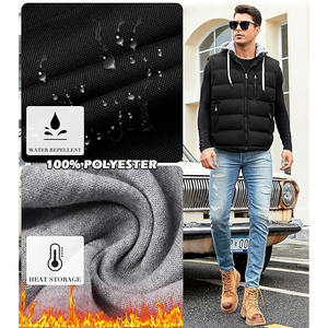 Chaqueta acolchada de invierno de alta calidad, capucha con soporte, cierre de cremallera, logotipo frontal, cuerdas de dibujo, transpirable, de secado rápido, esponjoso, logotipo personalizado - Product Image 4