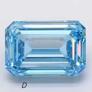 Diamante Cultivado en Laboratorio, Corte Esmeralda, 10.05 Quilates, Color Azul Intenso, Claridad VVS1, Piedra Suelta con Certificado IGI, Joyería al por Mayor - Product Image 1