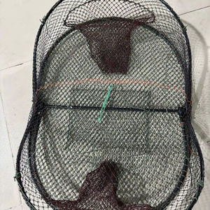 Jaula de Pesca Plegable de Acero Galvanizado y Monofilamento de PE con Alta Resistencia a la Abrasión para la Captura de Langostas, Peces y Cangrejos - Product Image 1