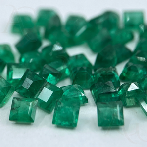 พลอยแซมเบียธรรมชาติมรกตสีเหลี่ยมอัญมณีมรกตธรรมชาติสำหรับทำเครื่องประดับอัญมณีหลวม - Product Image 5