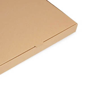 Caja de pizza de aluminio impresa personalizada de grado alimenticio Logotipo personalizado impreso Caja de pizza de papel Kraft marrón Embalaje de alimentos - Product Image 2