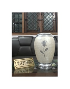 High Quality Handmade Fairy Design Metal Cremation <b>Urn</b> Aluminum <b>Jar</b> for Adult Ashes for Funeral Use Wholesale Price - Product Image 1