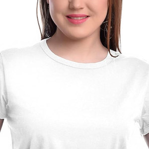 เสื้อยืดเอวลอยสำหรับผู้หญิงผ้าคอตตอนโพลีเอสเตอร์ดีไซน์ล่าสุดฤดูร้อน - Product Image 4