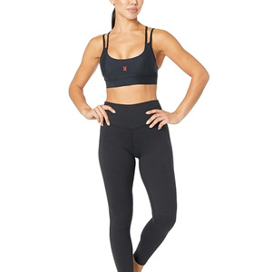 Sujetador deportivo para mujer, venta al por mayor, ropa de gimnasio, sujetador de un hombro de alto impacto, conjuntos de Yoga para mujer, conjunto deportivo de sujetador y pantalones cortos para mujer, conjunto deportivo - Product Image 4