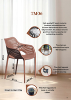 Chaise en plastique de couleur verte TM06 et table en plastique de couleur blanche MN01 - Ensemble de jardin extérieur durable et écologique pour cour et parc